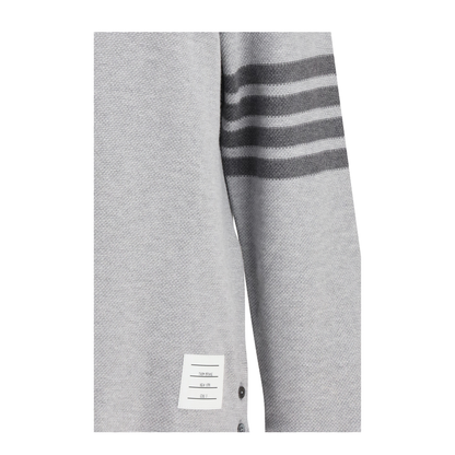 MAYFEYR - Thom Browne - Piqu Long Sleeve Polo - MJP234AJ0248050
