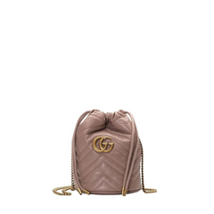 GG Marmont Bucket Bag, Gold Hardware