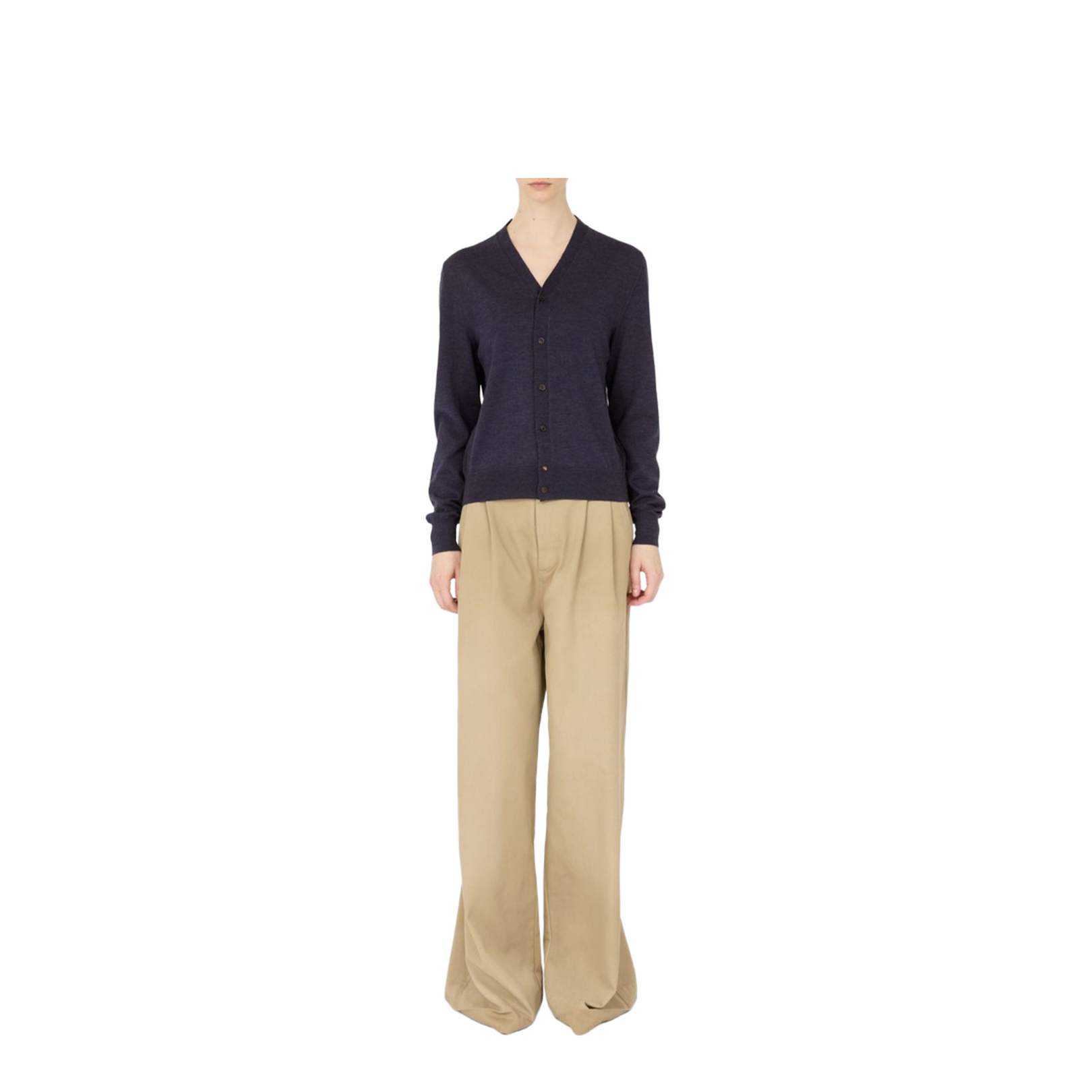 Wool V-Necked Cardigan