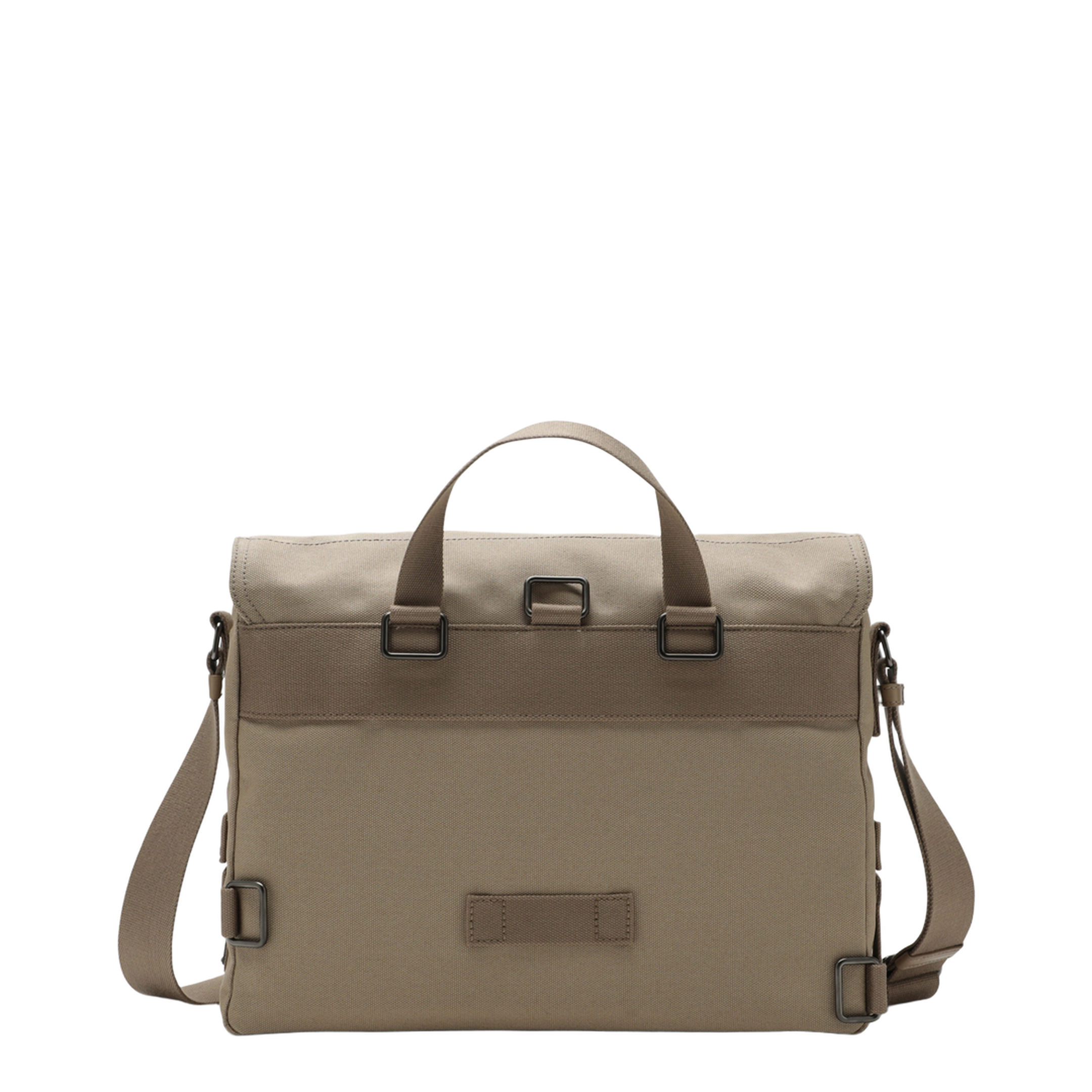 Desert-colored canvas crossbody bag