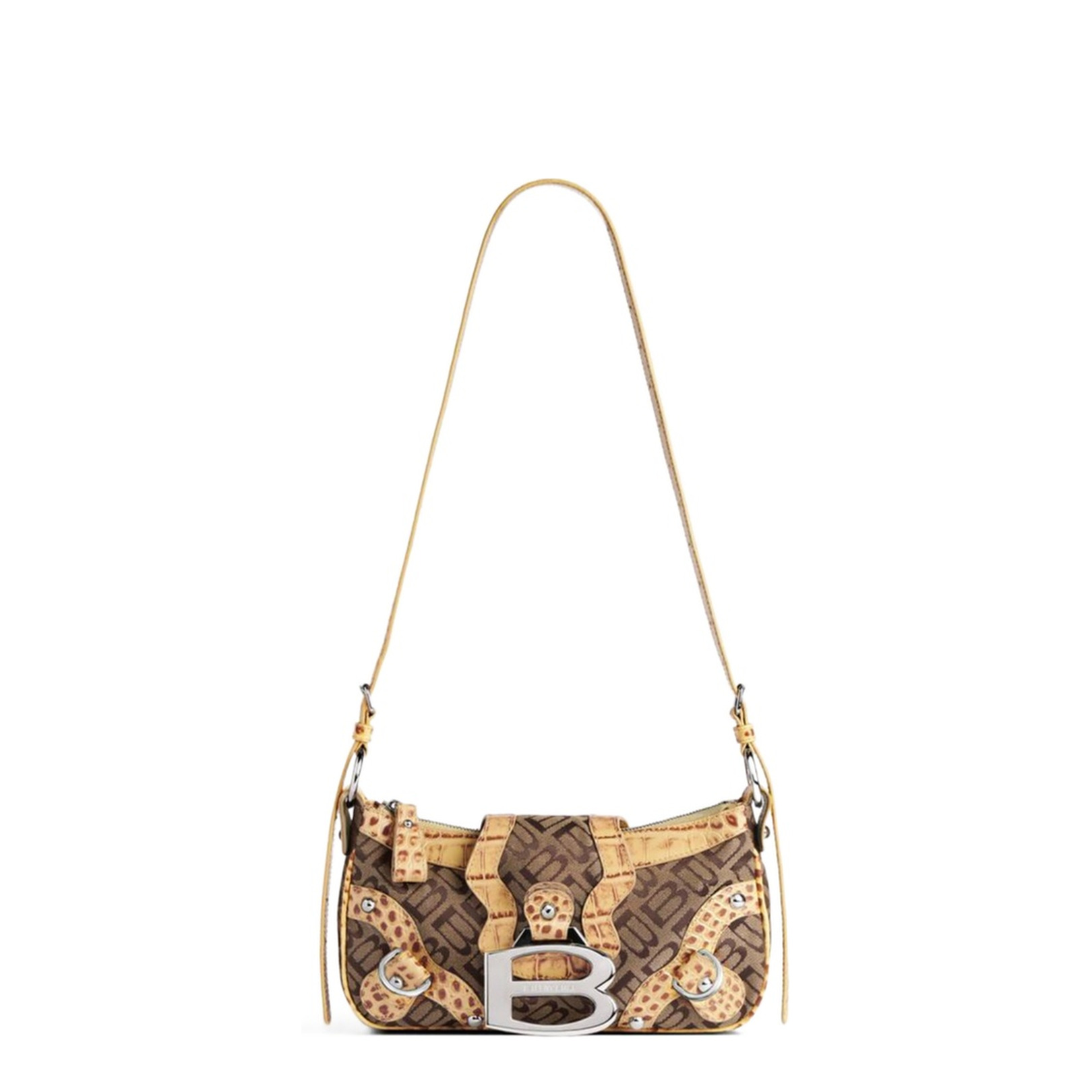 Adjustable Shoulder Bag with Magnetic Flap Closure