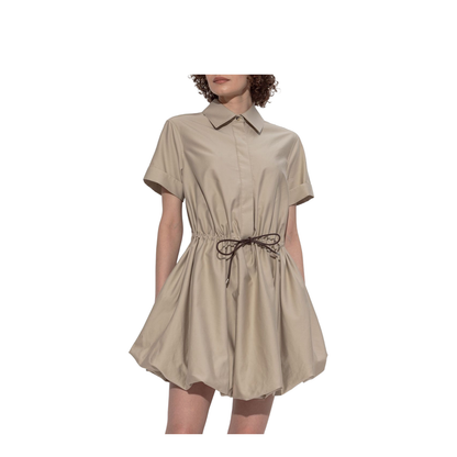 Cotton Blend Short Dress