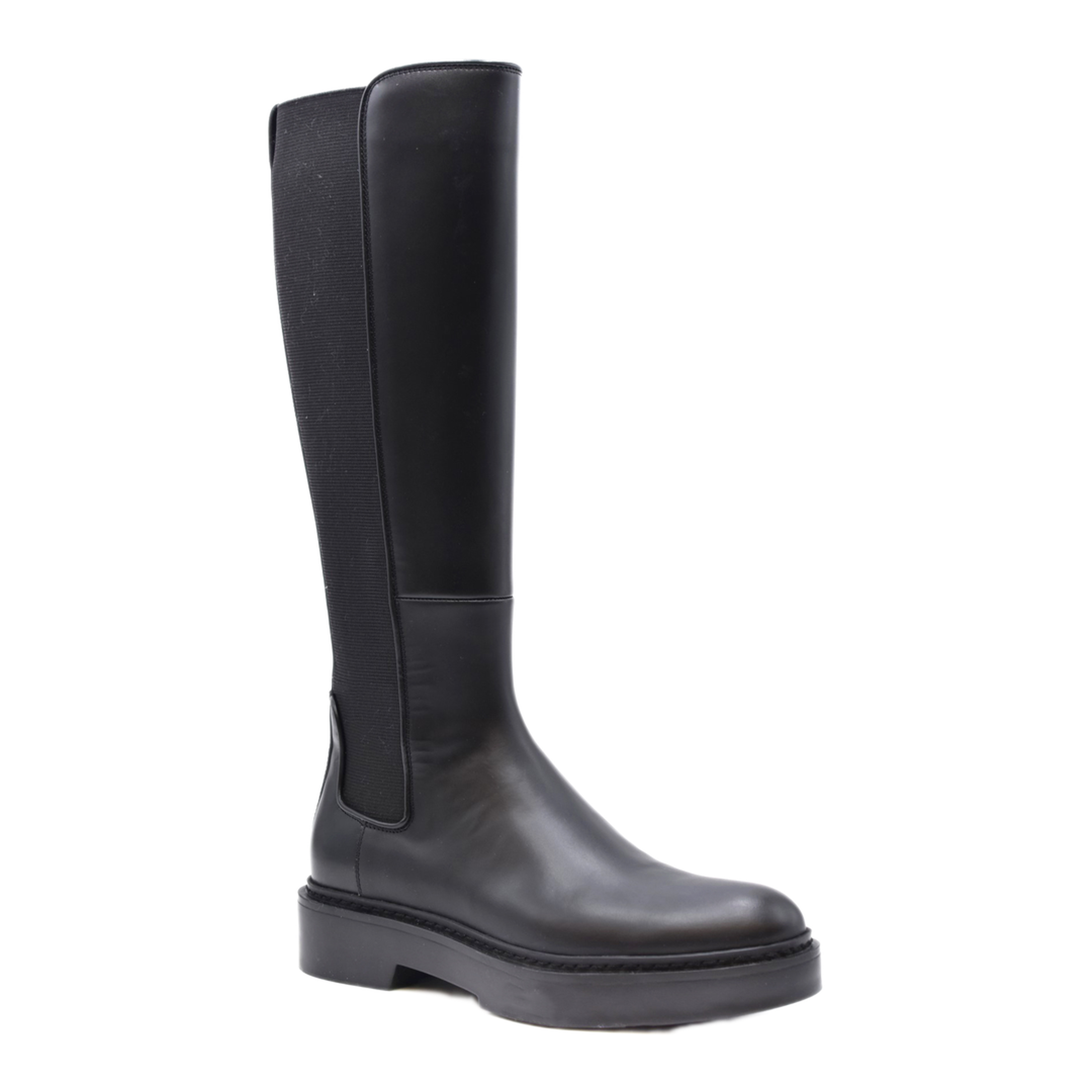 MAYFEYR - Santoni - Black Leather Boots - WSHW59512SMONUORN01