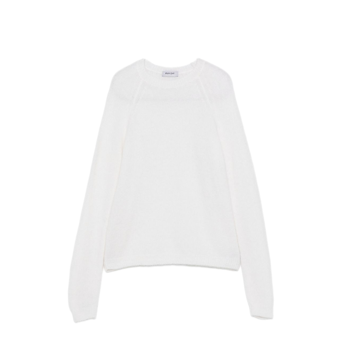 MAYFEYR - Base - White Round Neck Sweater - B8450034201