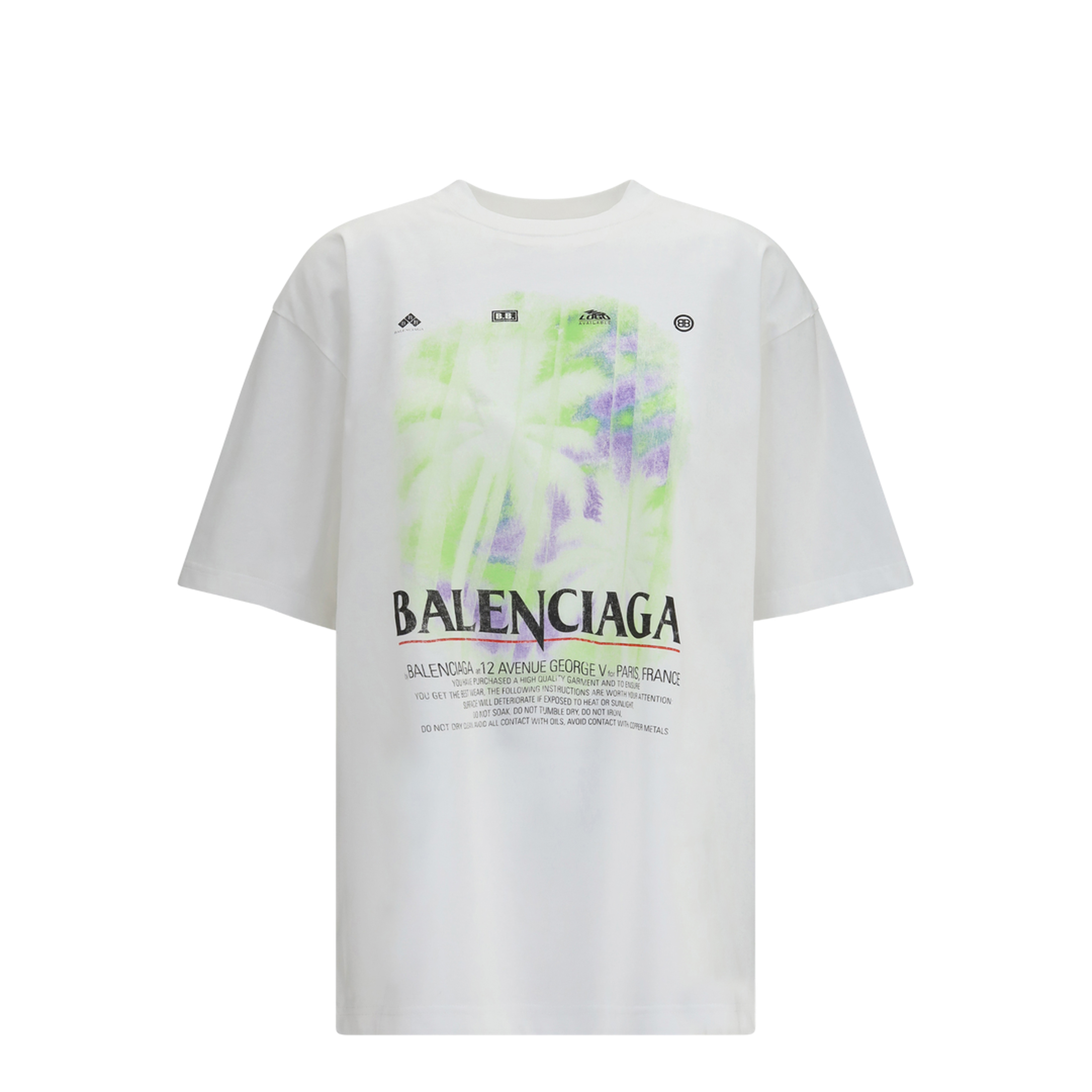 MAYFEYR - Balenciaga - Printed Cotton T-Shirt - A00497TUV07