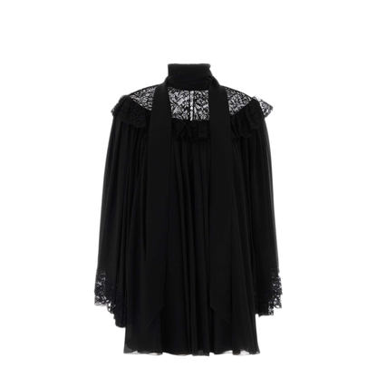 MAYFEYR - Chloè - Black Silk Mini Dress - CH26WRO19002001