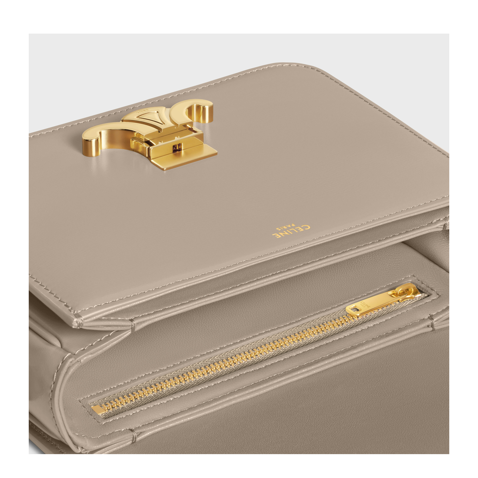 Teen Triomphe Bag in Shiny Calfskin