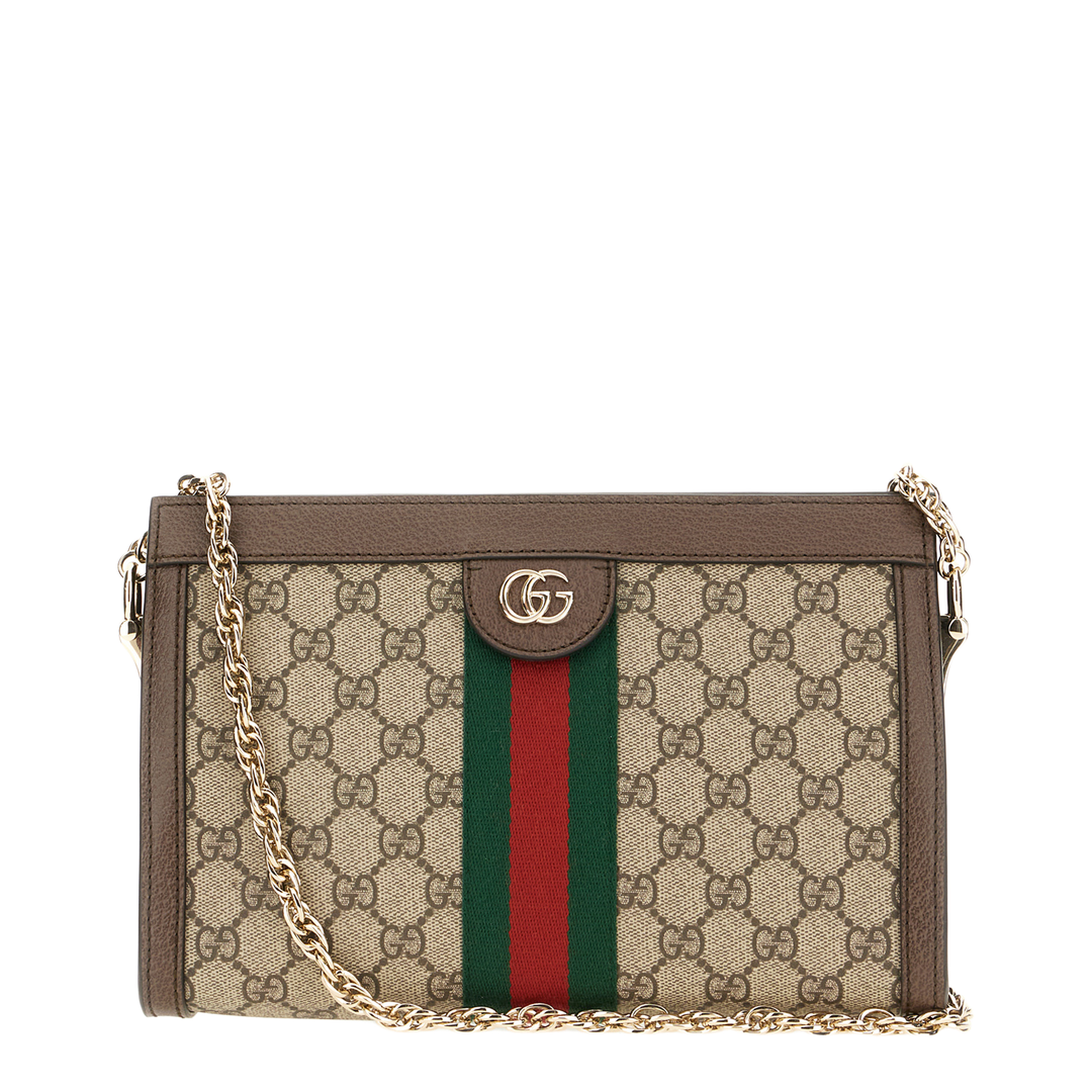 Ophidia Medium Shoulder Bag - Beige/Brown