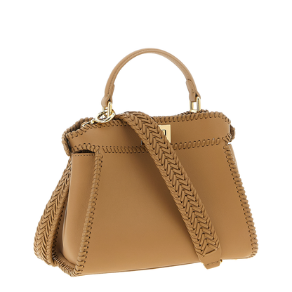 Peekaboo Mini Leather Beige