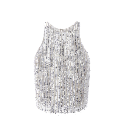 MAYFEYR - Elisabetta Franchi - Silver Top - CN00742E2346