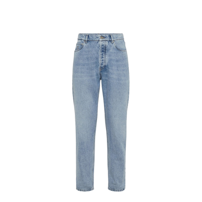 Iconic Fit Five-Pocket Trousers in Light Blue Denim
