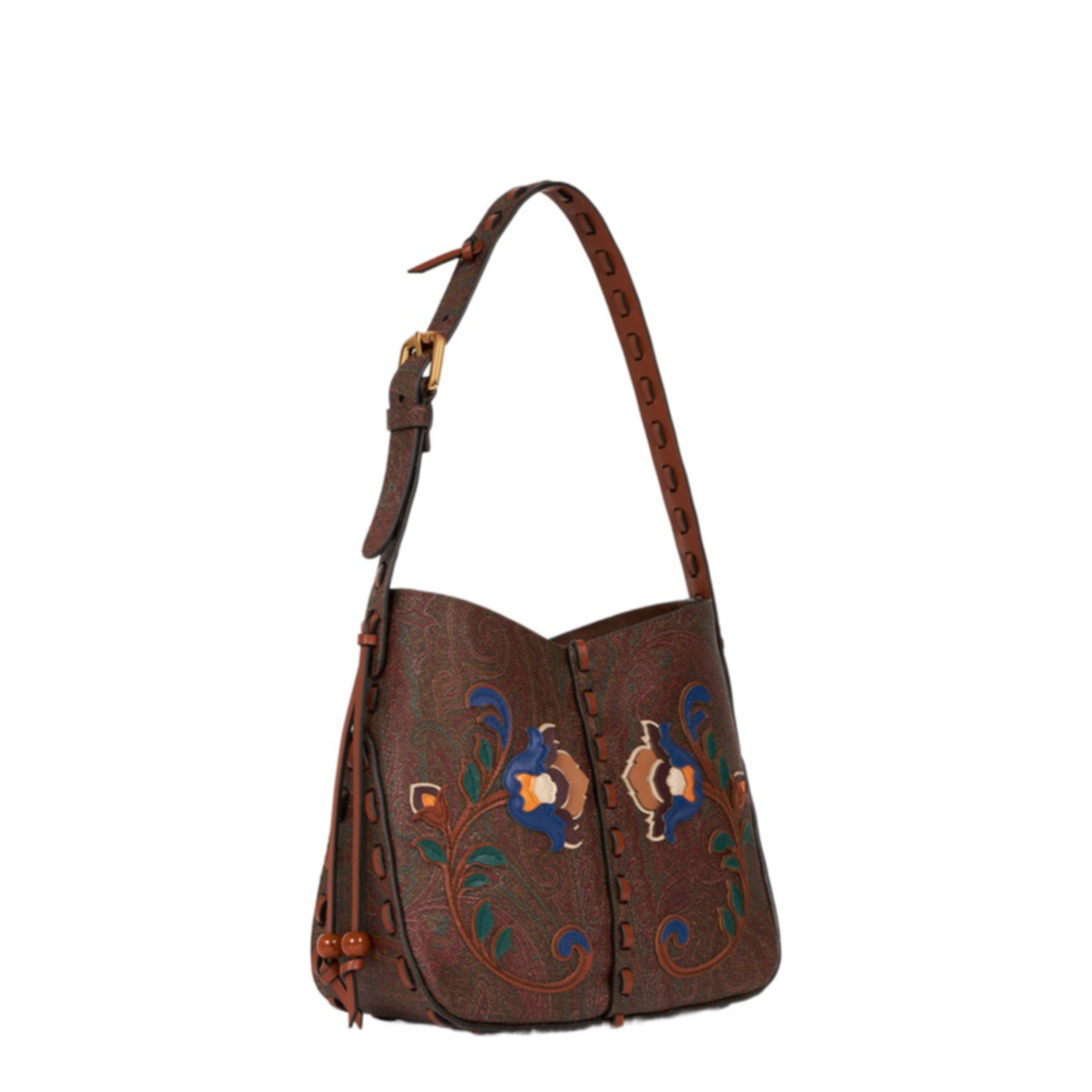 Vulcano Bag Arnica 1984 with Floral Embroidery