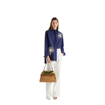 MAYFEYR - Fendi - Pants In Cotton With Embroidered Logo - FR6711AW7Q