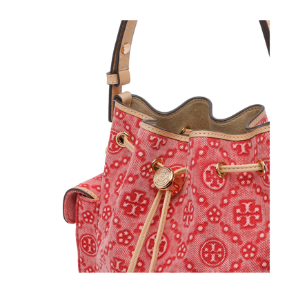 Denim T Monogram Bucket Bag