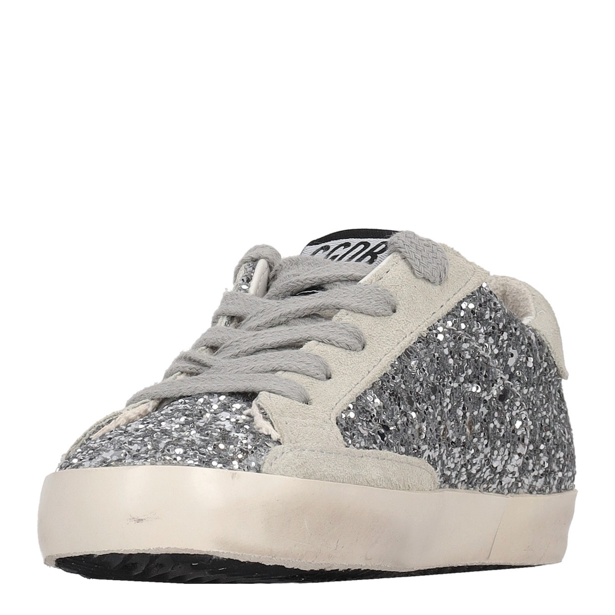 MAYFEYR - Golden Goose - Super Star Glitter Upper Suede Star And Heel - GJF00101F00041670136