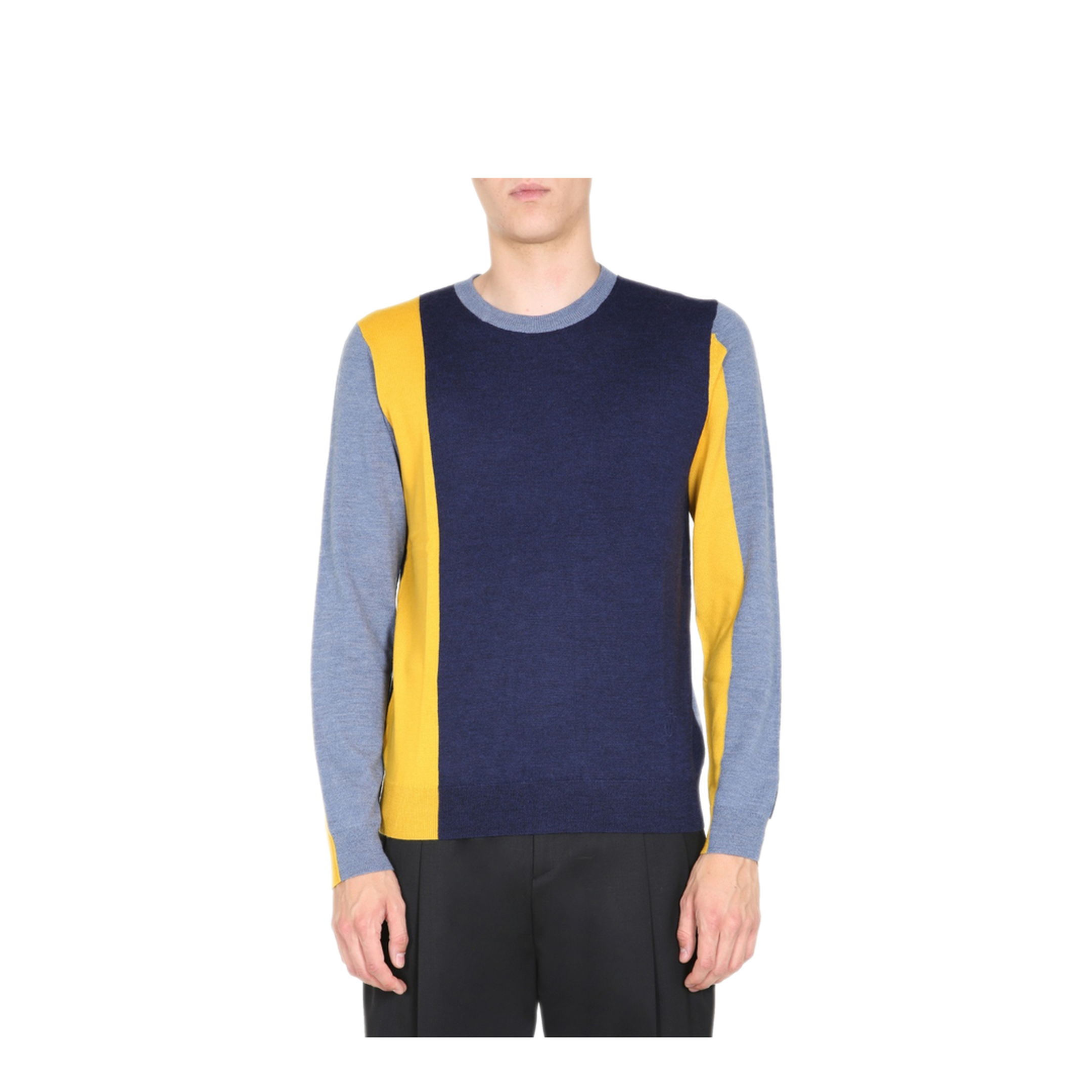 MAYFEYR - JW ANDERSON - Crew Neck Sweater - KW0344YN0008888NAVY