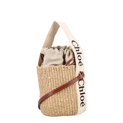 Small Woody Basket in Natural Fibers