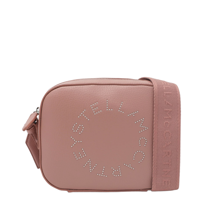 Stella Logo Faux Leather Camera Bag - Pink