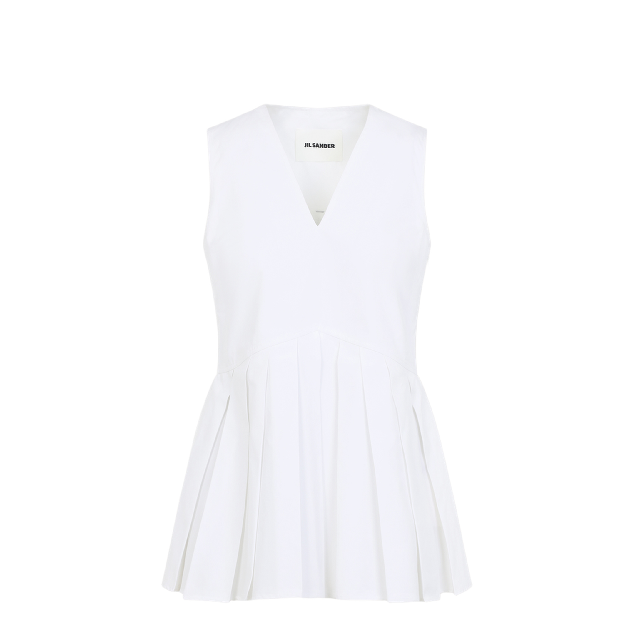 MAYFEYR - Jil Sander - Sleveless A-Line Pleated Top - J01NC0178J45001