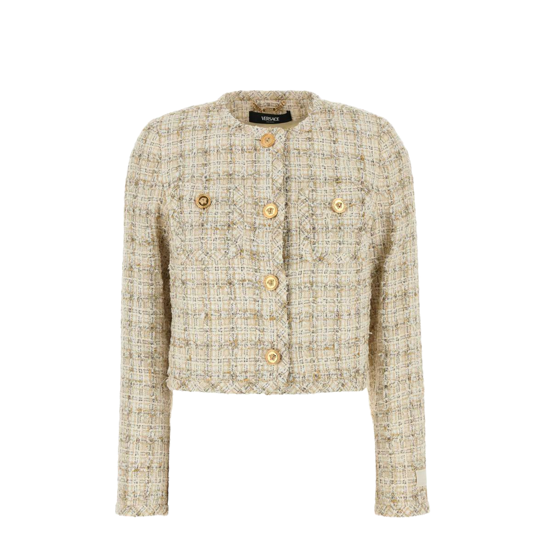 Multicolor Tweed Blazer