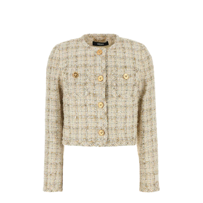 Multicolor Tweed Blazer