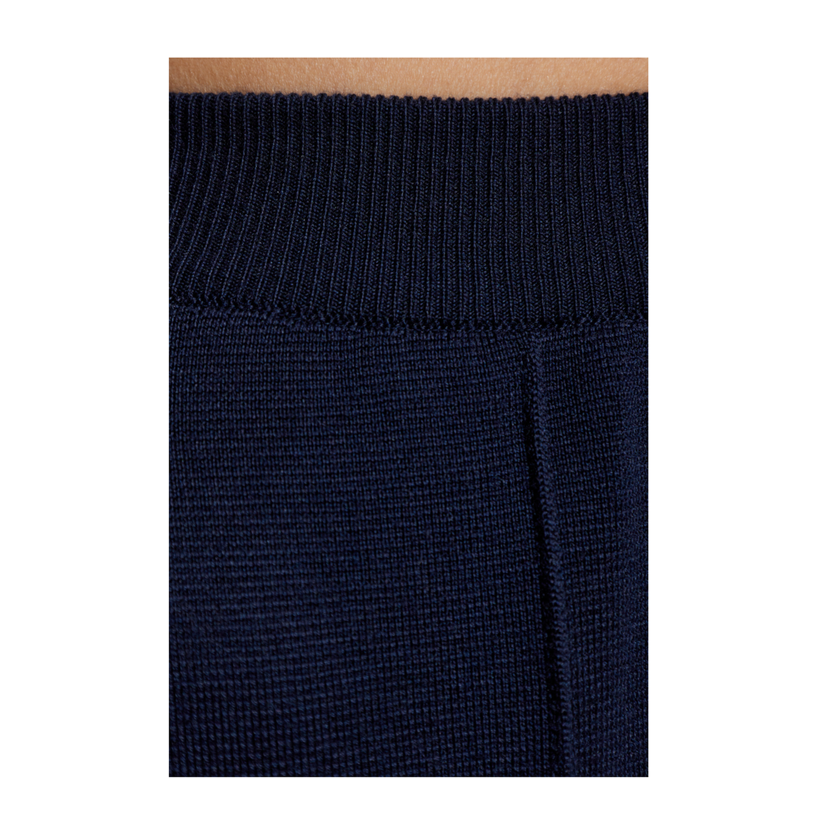 Wool Trousers with Stitching on the Legs