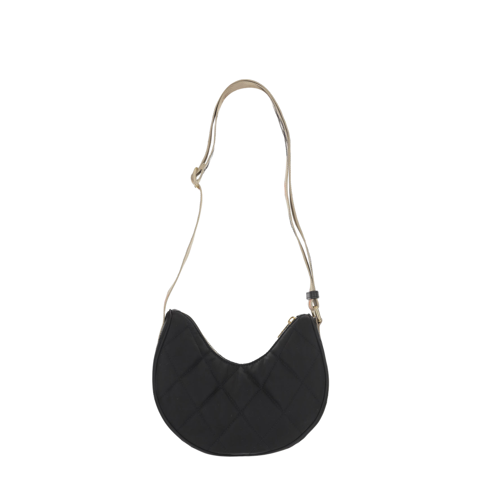Horseshoe Quilted Nylon Blend Crossbody Bag