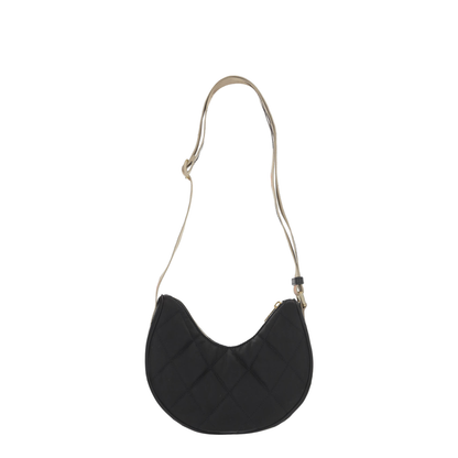 Horseshoe Quilted Nylon Blend Crossbody Bag
