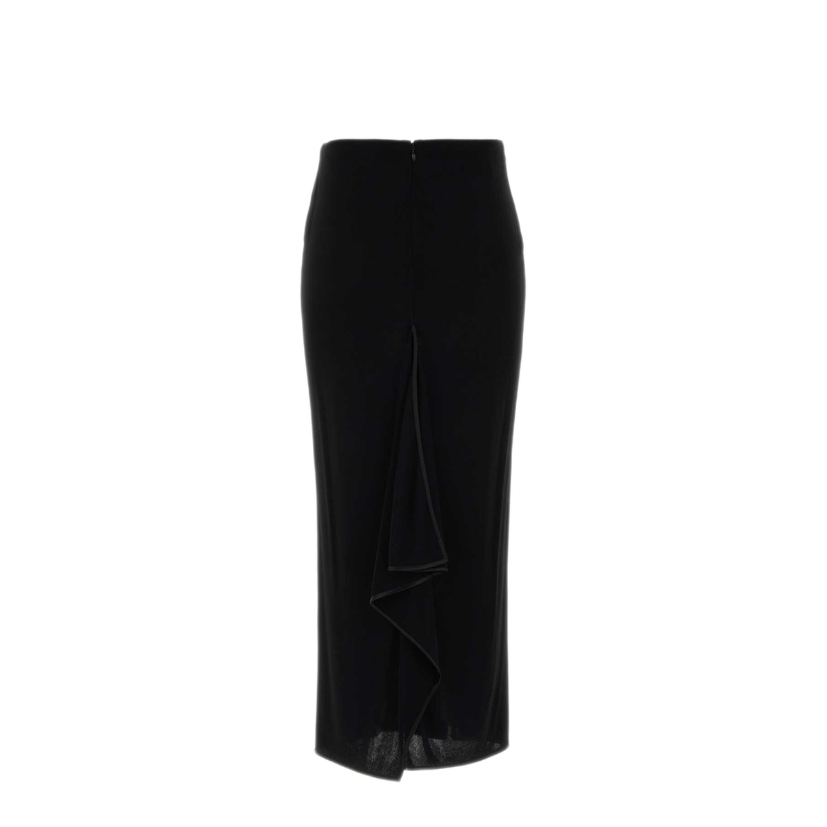 MAYFEYR - Valentino - Black Viscose Skirt - 9B0RAFK0AG10NO