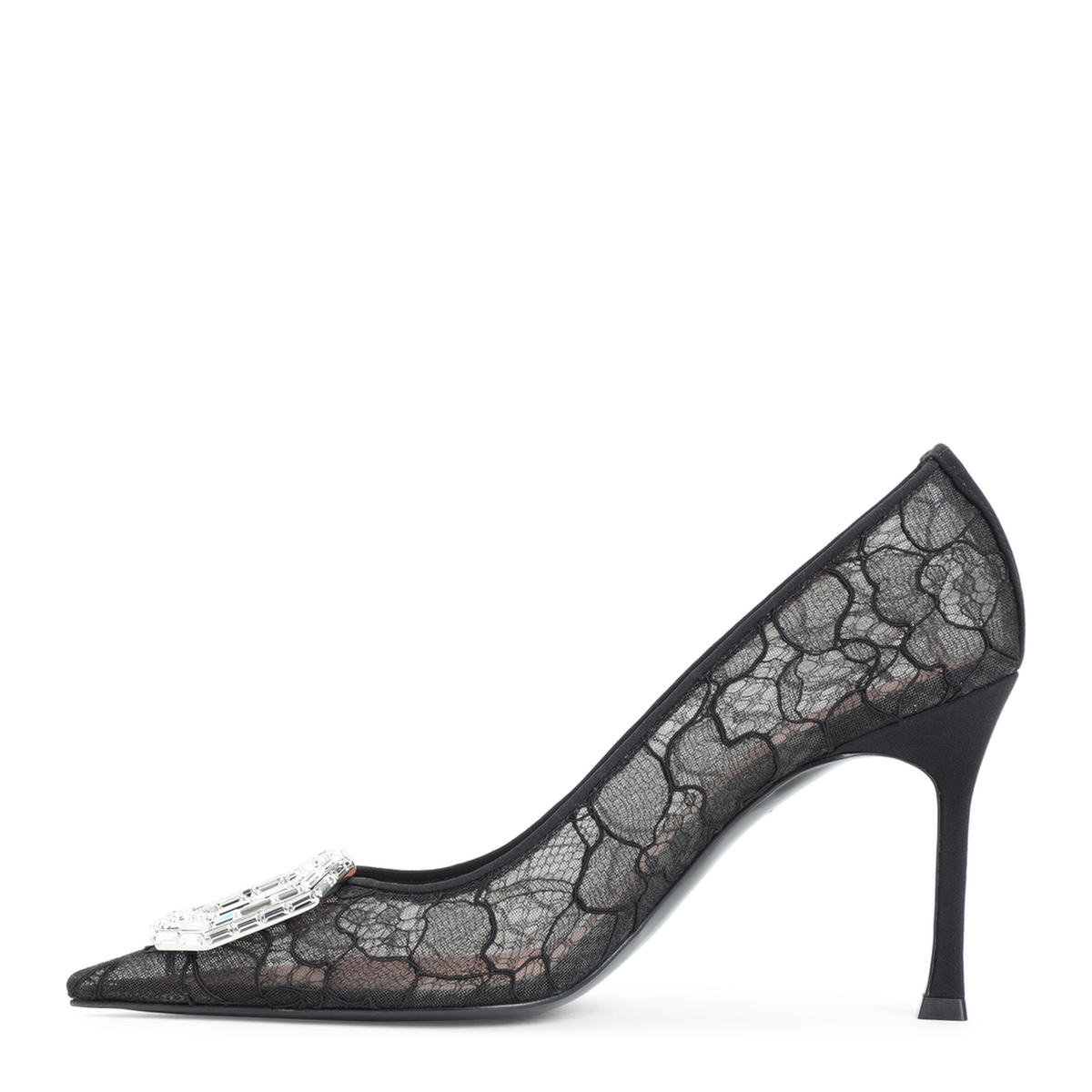 MAYFEYR - Amina Muaddi - Camelia Lace Pumps - 18S366720CAMBLACK