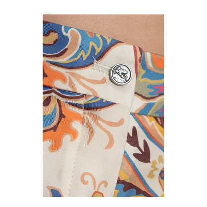 Silk Crease-Front Trousers