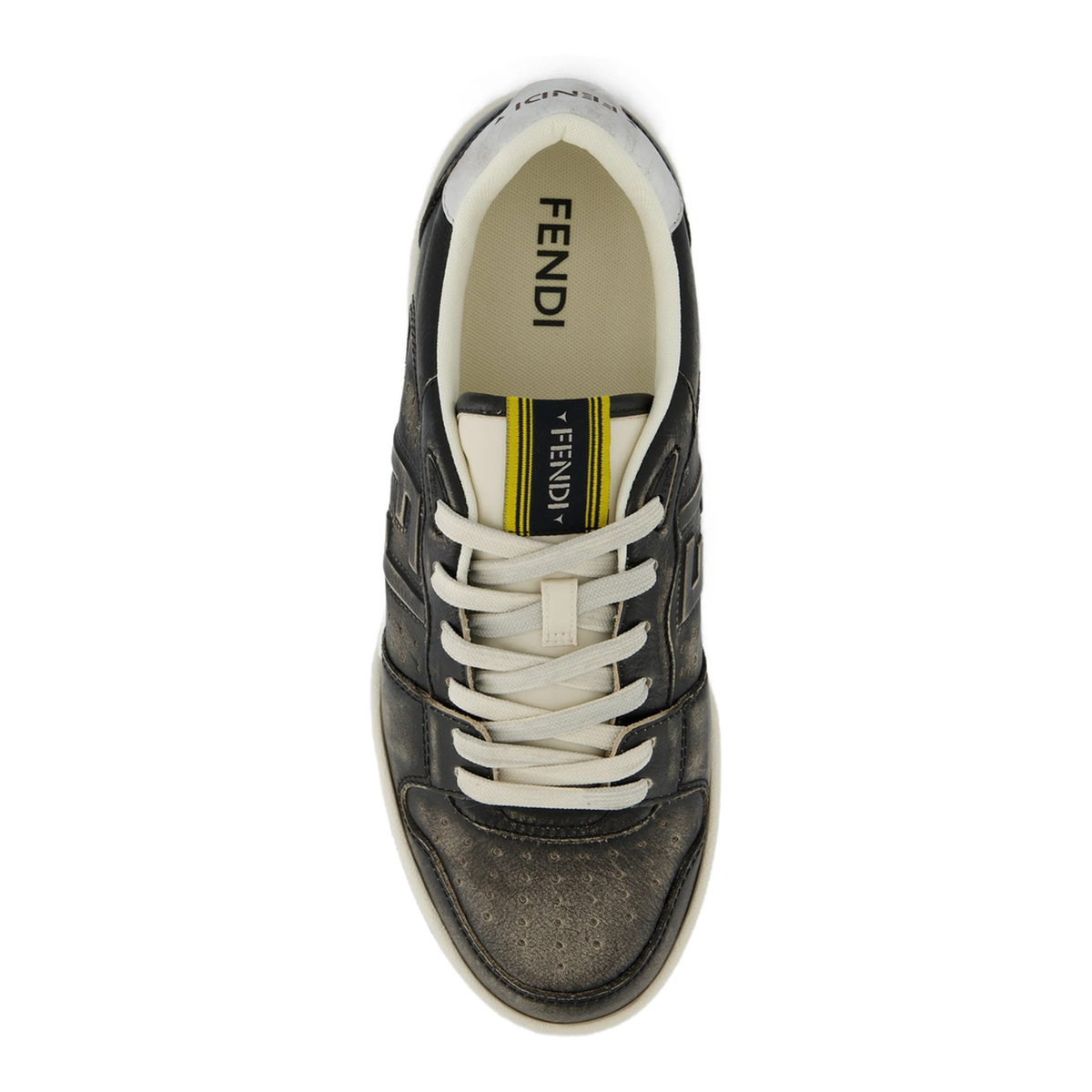 Black Leather Match Sneakers