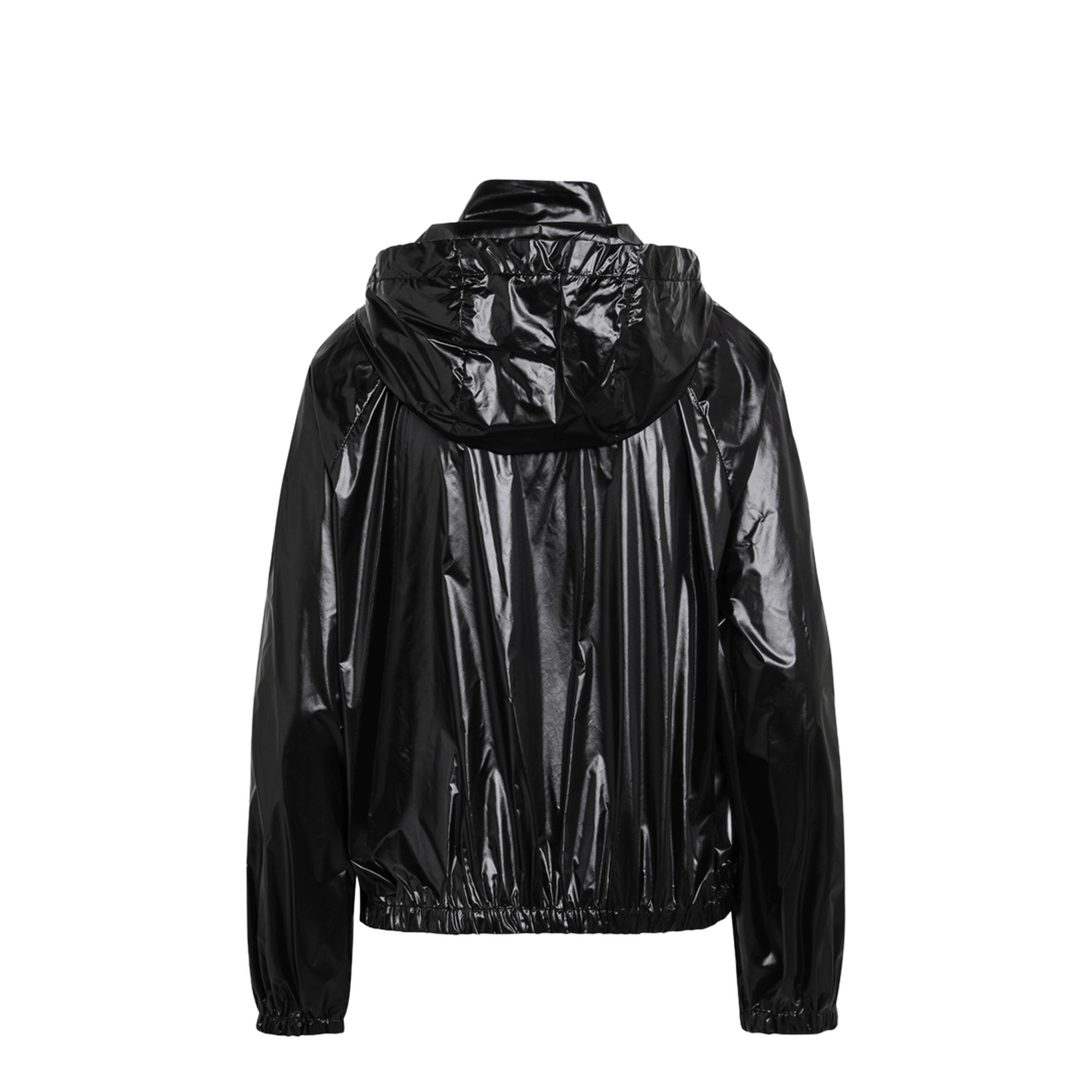 Black Shiny Nylon Jacket