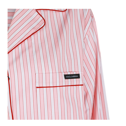 Striped Poplin Shirt In Multicolor