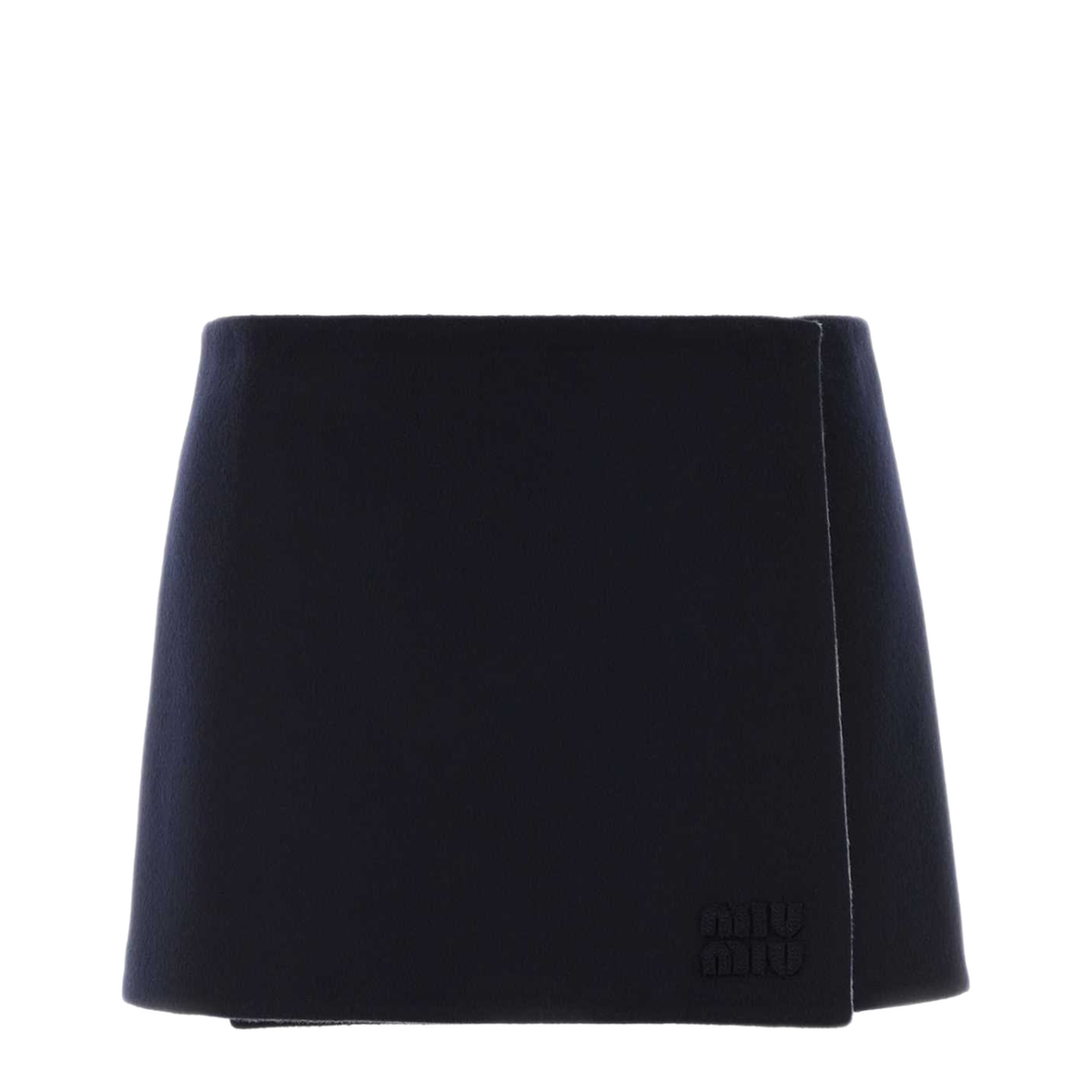 MAYFEYR - Miu Miu - Midnight Blue Wool Blend Reversible Mini Skirt - MG2595SOOO181BF005R