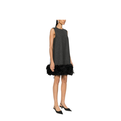MAYFEYR - Prada - Feather-Detail Mini Dress - P3L05RSOOO13XKF0480