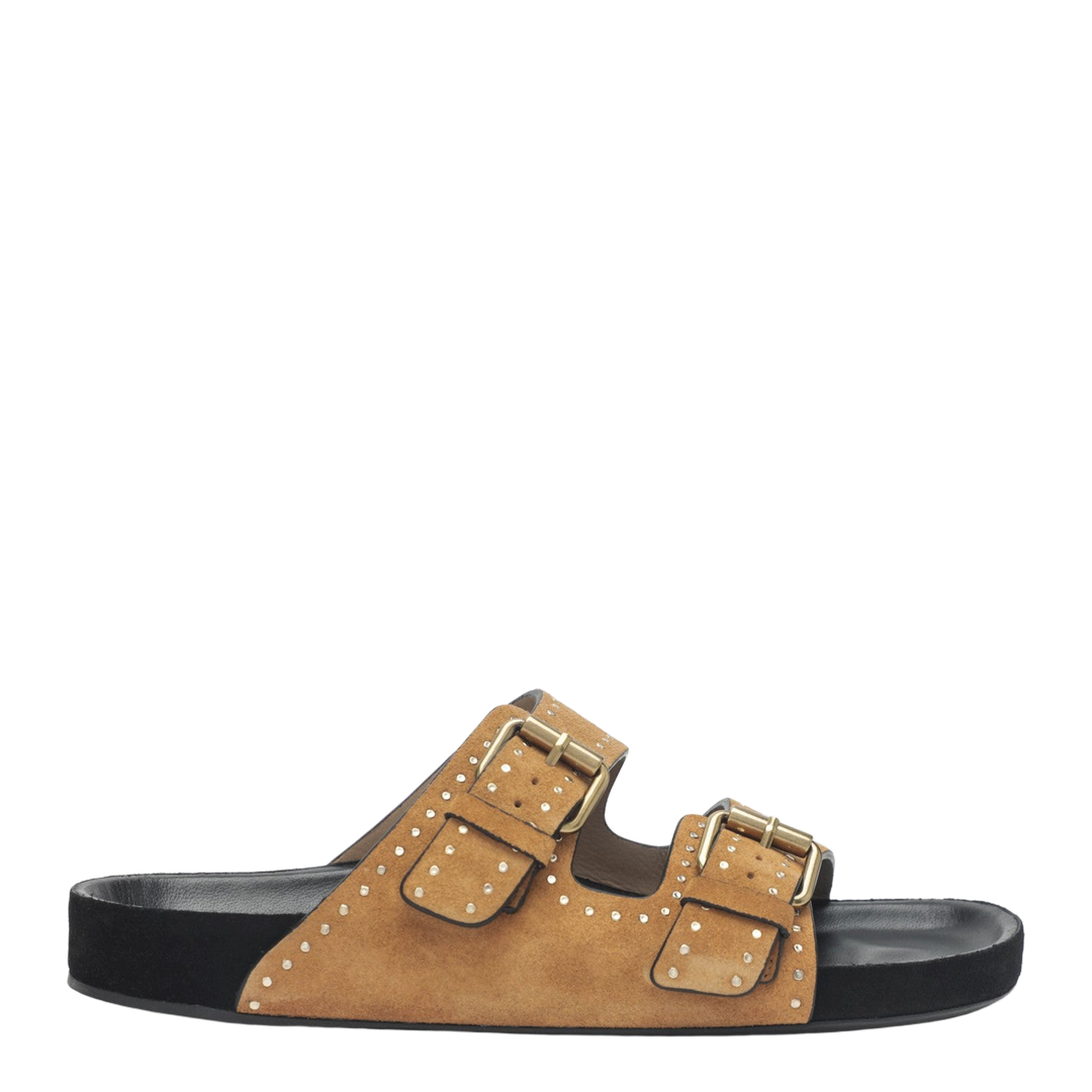 Lennyo Sandals in Hazelnut Suede