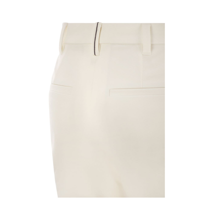 Cigarette Trousers Stretch Cotton