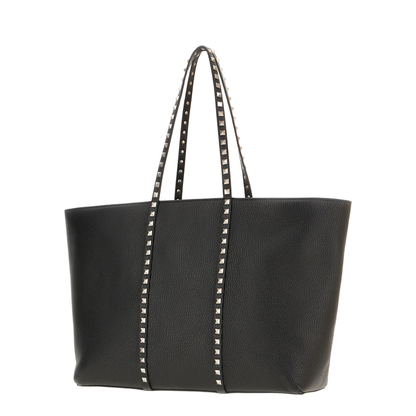 Rockstud Leather Tote Bag