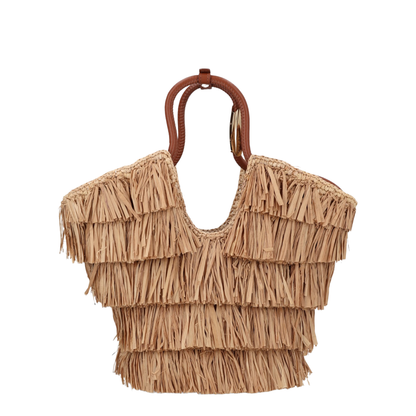 Goldentime Fringed Tote Bag