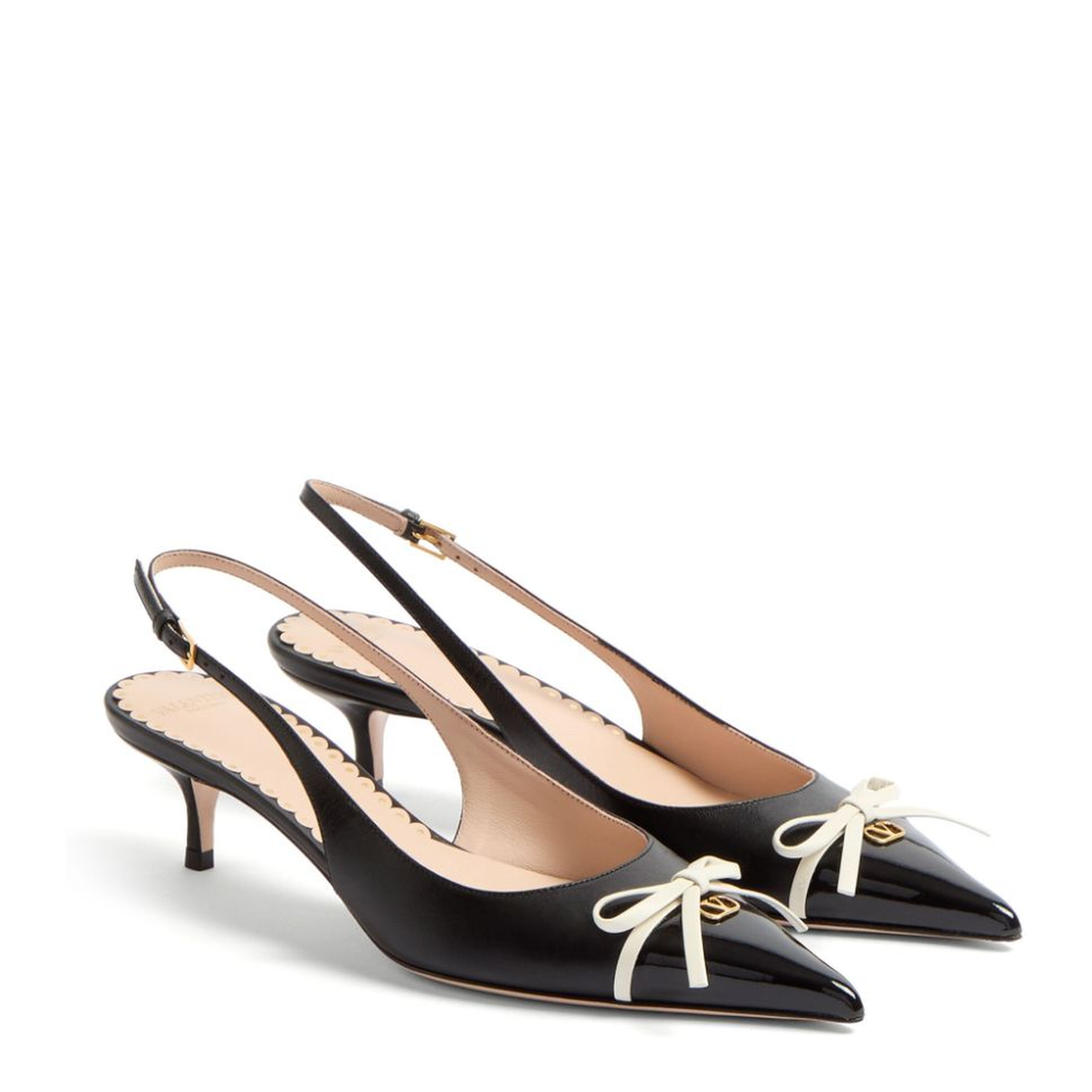 Leather Slingback Pumps