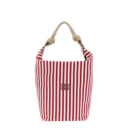 MAYFEYR - Miu Miu - Embroidered Canvas Bucket Bag - 5BE107VILO2I0GF0ZIZ