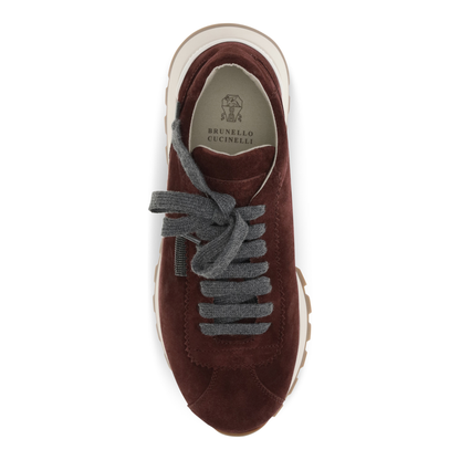 Plum Suede Sneakers