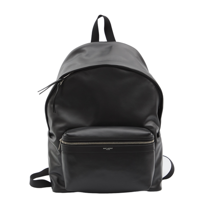 City Leather Backpack - Black
