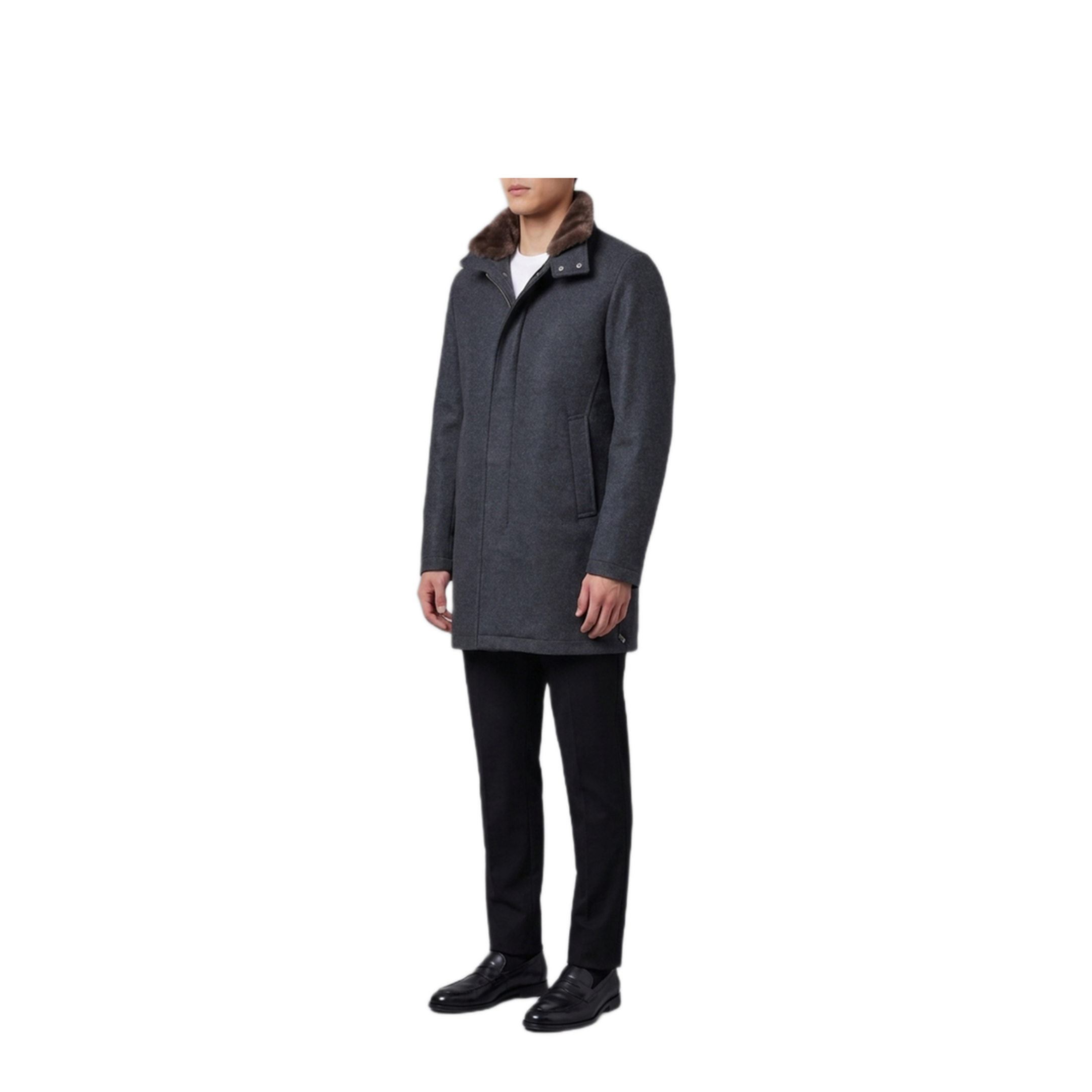 MAYFEYR - Herno - Anthracite Gray Coat - CA000214U33344RM9490