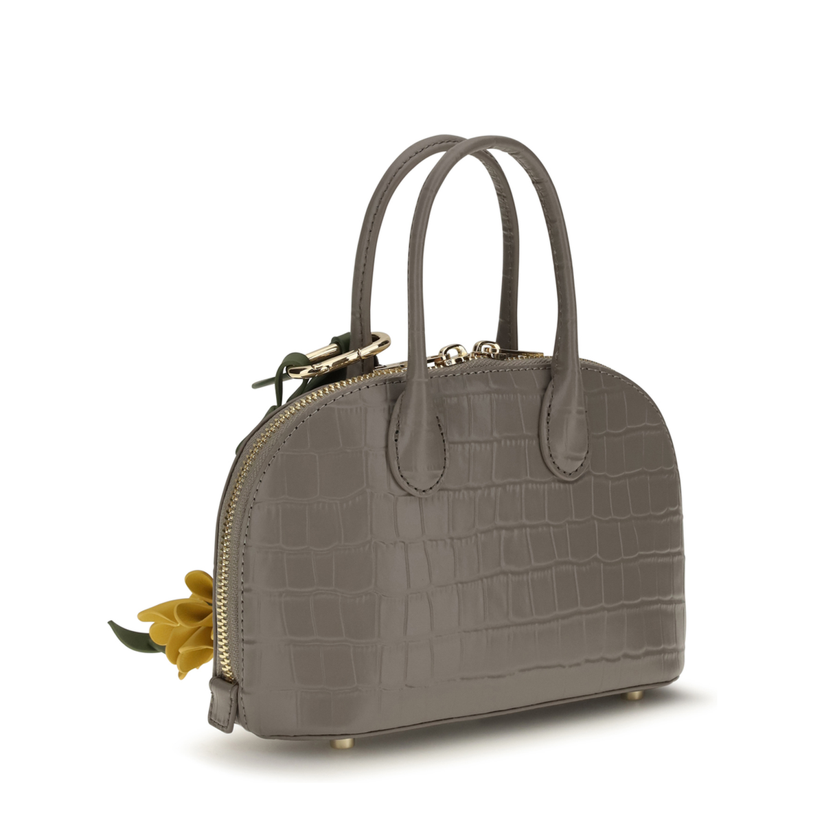 MAYFEYR - Self Portrait - Crocodile Effect Leather Handbag - PF26316GRGREY