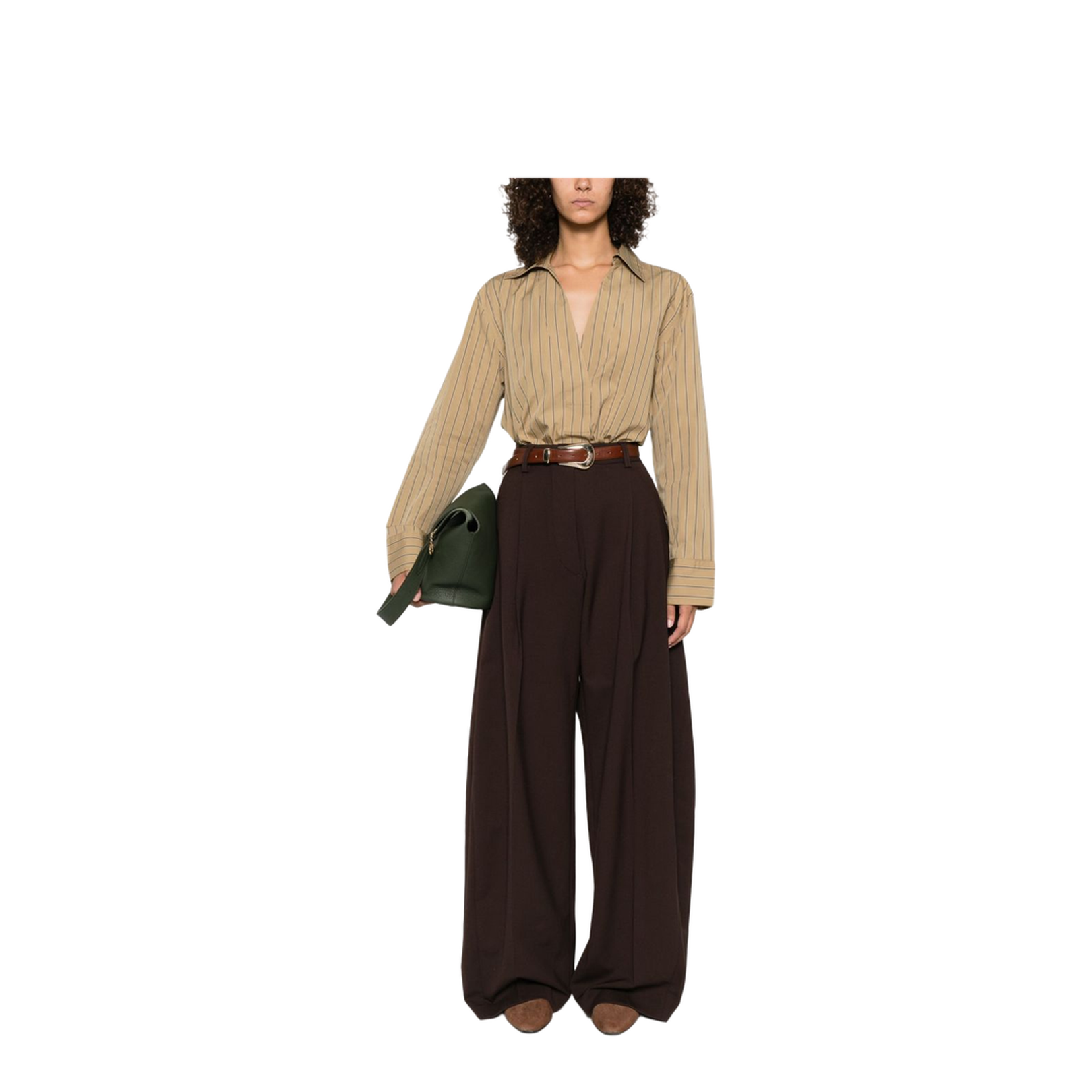Billie Wool Blend Wide-Leg Trousers