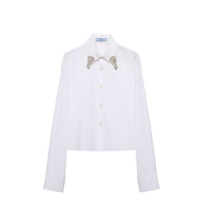 MAYFEYR - Prada - Boxy Shirt In Embroidered Poplin - P472HRSOOO155W