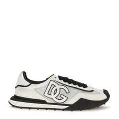 Dg Logo Leather Sneakers