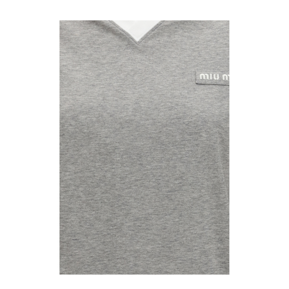MAYFEYR - Miu Miu - Long-Sleeved Cotton T-Shirt - MJLA57SOOO192Q
